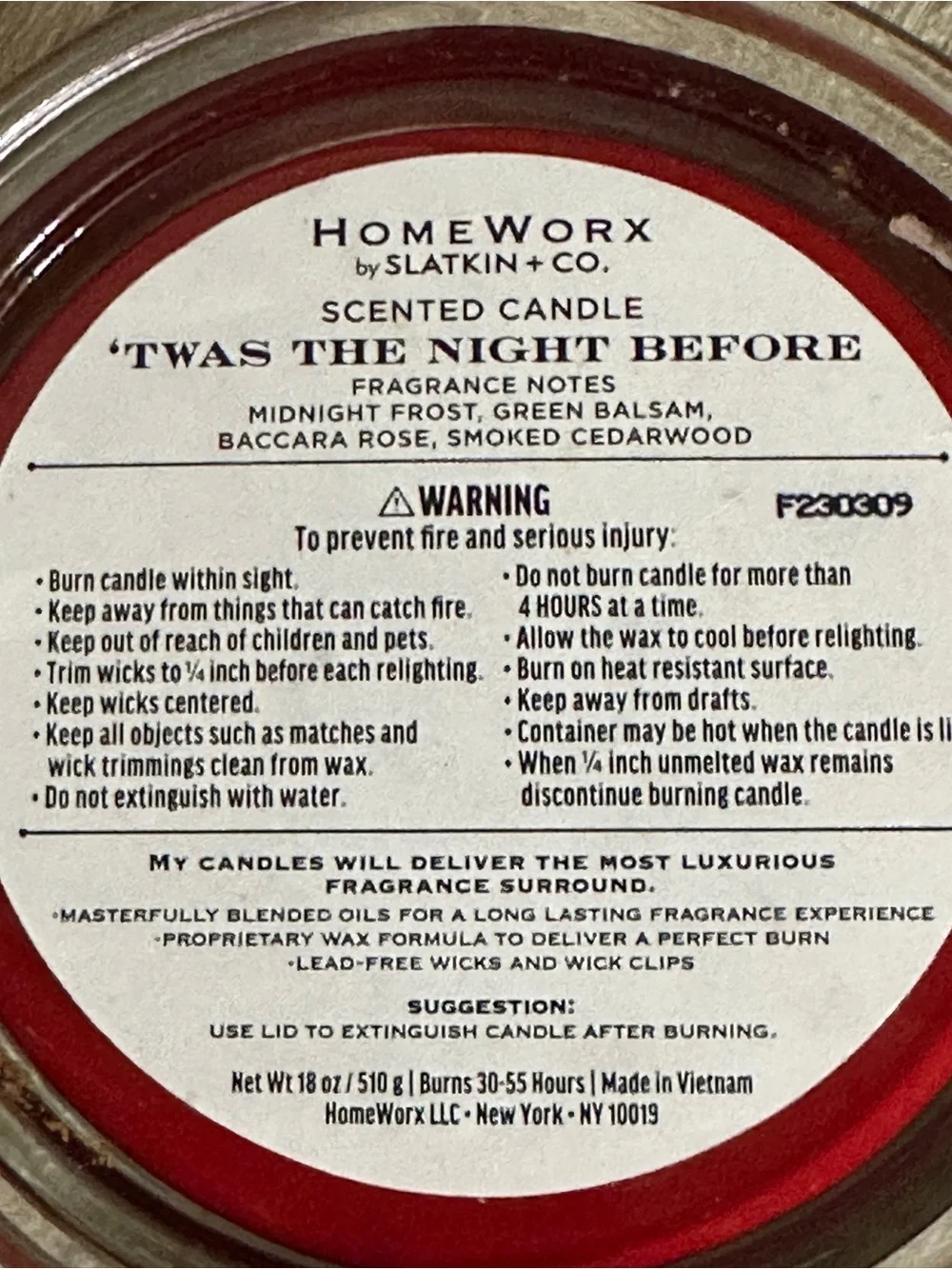 Homeworx festive gold